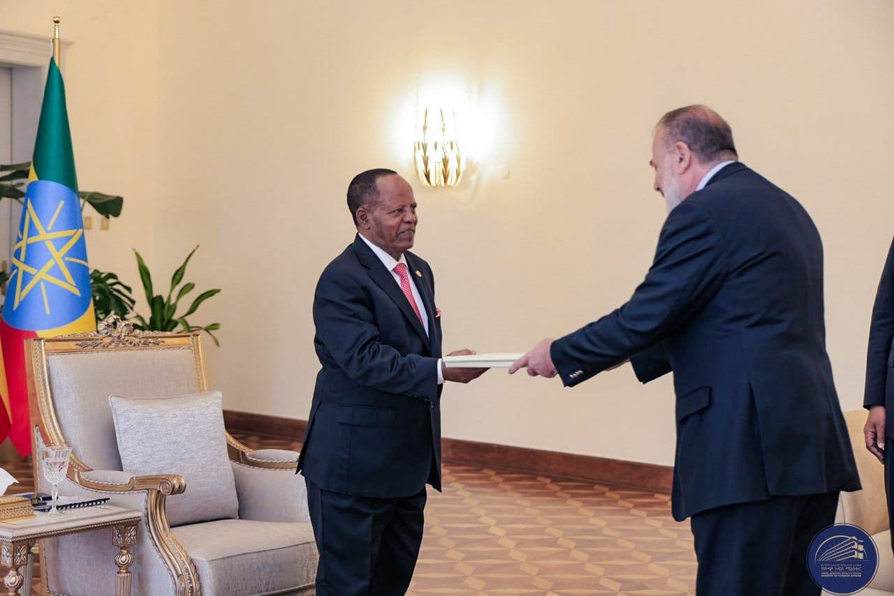 On June 3, 2025, H.E. Gia Matcharadze Ambassador of Georgia to the Federal Democratic Republic of Ethiopia, presented his credentials to H.E. Taye Atske Selassie, President of the Federal Democratic Republic of Ethiopia. The official ceremony of handing over the credentials took place at the presidential residence, the National Palace.